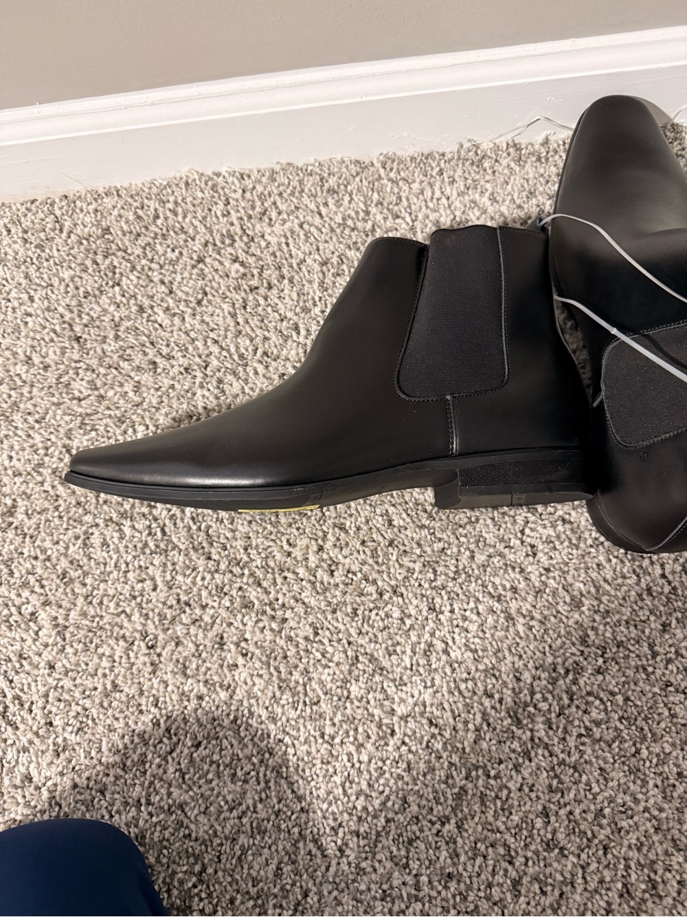 Calvin Klein Men's Black Chelsea Boots - Picture 5 of 6